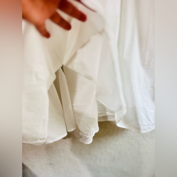 Draper James Women's Puff Sleeve Dress size XL in white - Picture 10 of 12